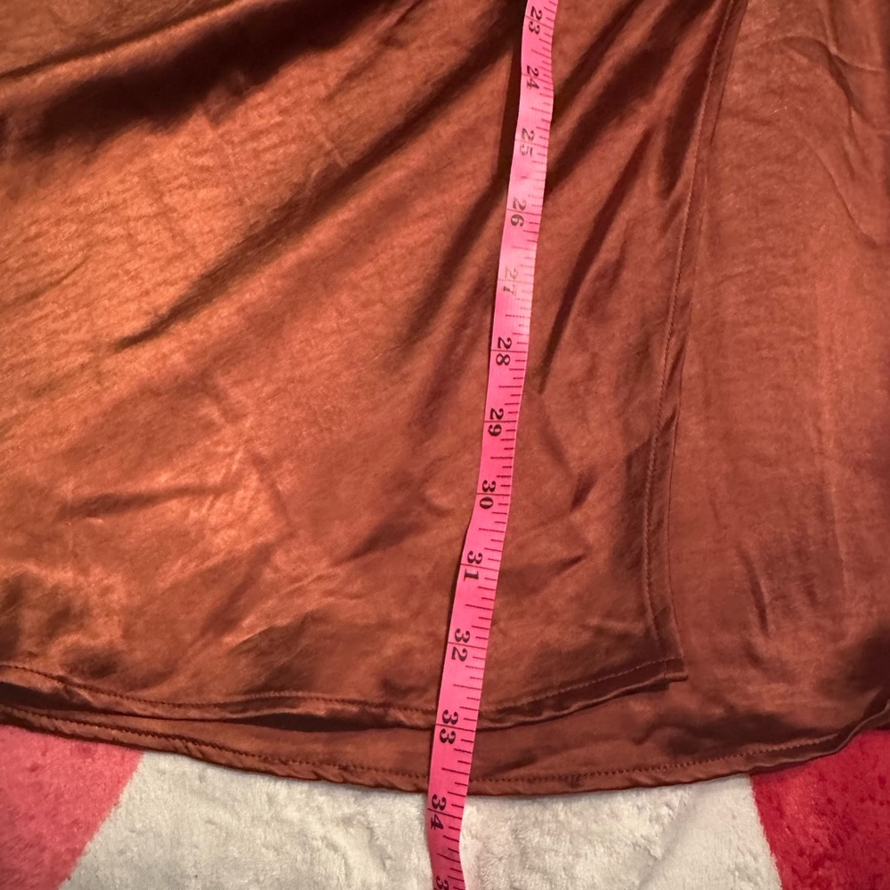 Astr the label rust satin mini dress - Picture 10 of 14